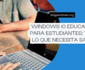 Windows 10 Education para estudiantes: todo lo que necesita saber
