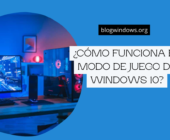 ¿Cómo funciona el modo de juego de Windows 10?